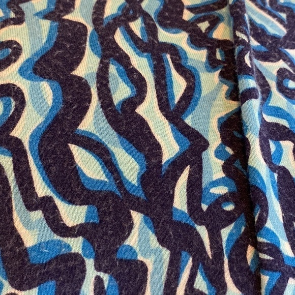 Lilly Pulitzer dress size small on off shoulder blue and black - Picture 10 of 10